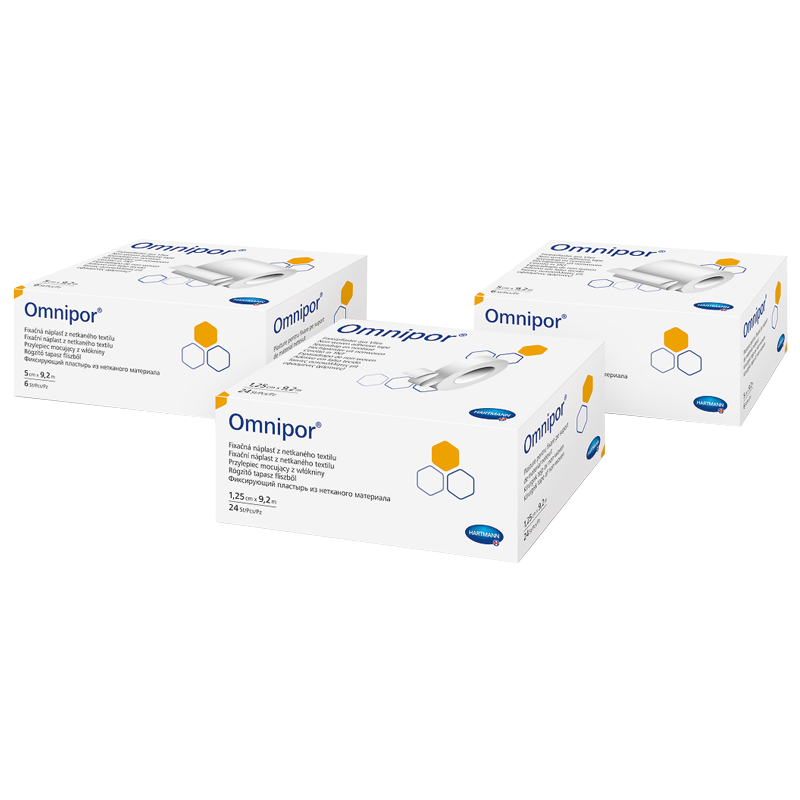 Пластир фіксуючий з нетканого матеріалу Omnipor® 1,25 см х 9,2 м 24шт